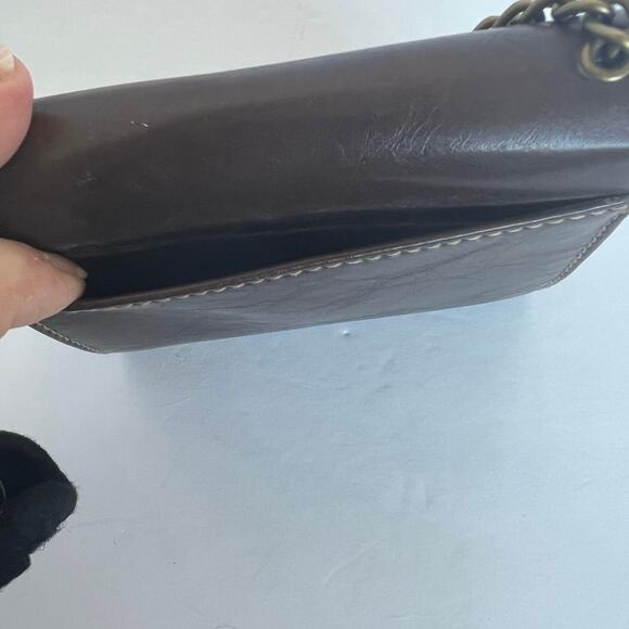 NEW Rosetti Wisdom Brown Vegan Wallet Wristlet With Chain - Picture 12 of 12